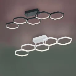 Moderne Deckenleuchte grau inkl. LED 3-stufig dimmbar - Jetse