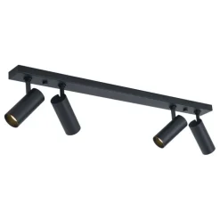 Moderne Deckenleuchte Schwarz inkl. LED Dimmbar 4-Lichter - Tate