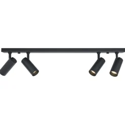 Moderne Deckenleuchte Schwarz inkl. LED Dimmbar 4-Lichter - Tate