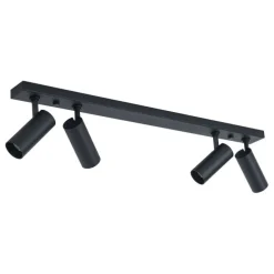 Moderne Deckenleuchte Schwarz inkl. LED Dimmbar 4-Lichter - Tate