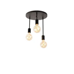 Moderne Deckenleuchte schwarz 3-flammig - Facil