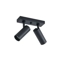 Moderne Deckenleuchte Schwarz inkl. LED Dimmbar 2-flammig - Tate