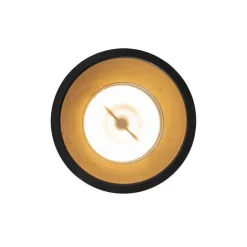 Moderne Einbaustrahler schwarz mit Gold GU10 70mm IP44 - Dept