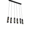 Moderne hanglamp zwart 6-lichts - Stream