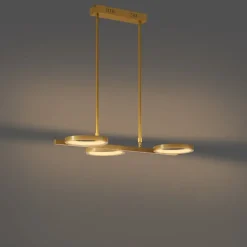 Moderne Hängelampe Gold inkl. LED 3-stufig dimmbar 3-flammig - Vivé