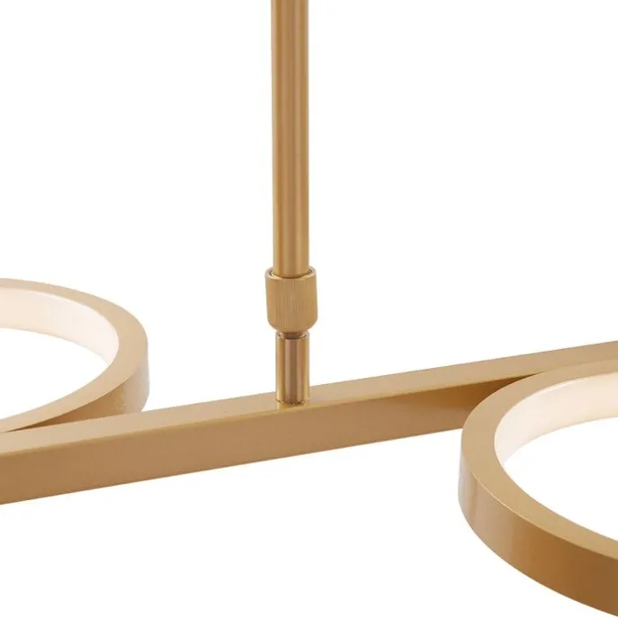 Moderne Hängelampe Gold inkl. LED 3-stufig dimmbar 3-flammig - Vivé