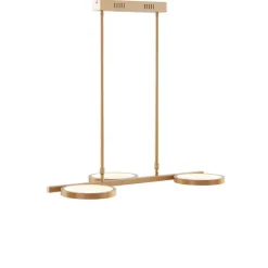 Moderne Hängelampe Gold inkl. LED 3-stufig dimmbar 3-flammig - Vivé