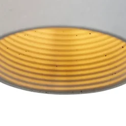 Moderne Hängelampe Schwarz mit grauem Beton - Eton