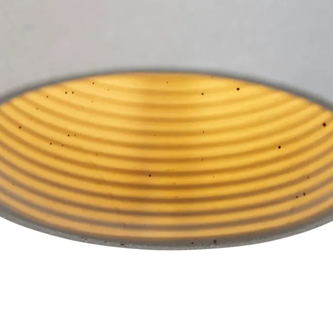 Moderne Hängelampe Schwarz mit grauem Beton - Eton