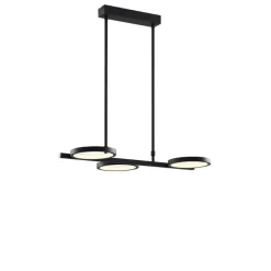 Moderne Hängelampe schwarz inkl. LED 3-stufig dimmbar 3-flammig - Vivé