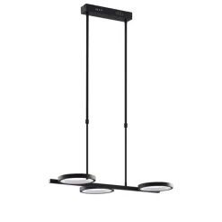 Moderne Hängelampe schwarz inkl. LED 3-stufig dimmbar 3-flammig - Vivé