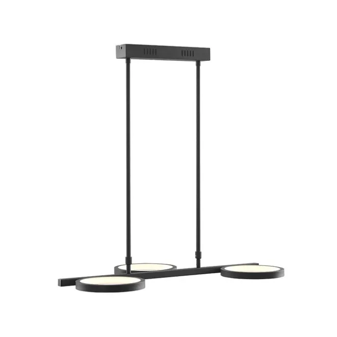 Moderne Hängelampe schwarz inkl. LED 3-stufig dimmbar 3-flammig - Vivé