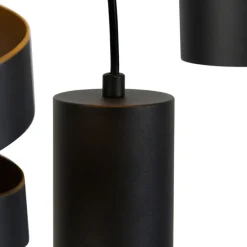 Moderne Hängelampe schwarz 3-flammig - Stream