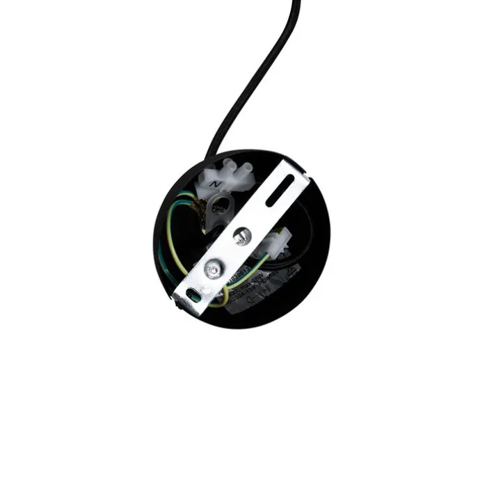 Moderne Hängelampe schwarz mit Rauchglas - Clayton