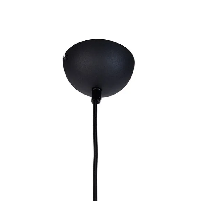 Moderne Hängelampe schwarz mit Rauchglas - Clayton