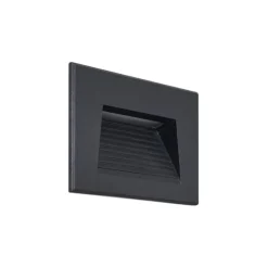 Moderne LED Wandeinbauleuchte Schwarz 11,5cm inkl. LED IP65 - Trem