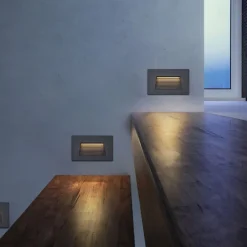 Moderne LED Wandeinbauleuchte Schwarz 11,5cm inkl. LED IP65 - Trem