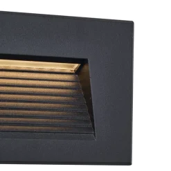 Moderne LED Wandeinbauleuchte Schwarz 11,5cm inkl. LED IP65 - Trem