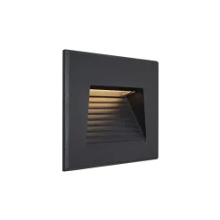 Moderne LED Wandeinbauleuchte Schwarz 11,5cm inkl. LED IP65 - Trem