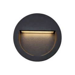 Moderne LED-Wandeinbauleuchte schwarz IP65 - Gem