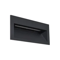 Moderne LED-Wandeinbauleuchte schwarz 16cm inkl. LED IP65 - Mert
