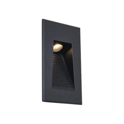 Moderne LED-Wandeinbauleuchte Schwarz 7cm inkl. LED IP65 - Trem