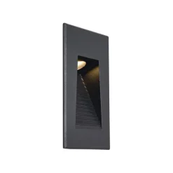 Moderne LED-Wandeinbauleuchte Schwarz 7cm inkl. LED IP65 - Trem