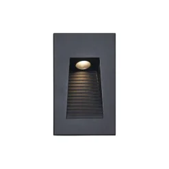 Moderne LED-Wandeinbauleuchte Schwarz 7cm inkl. LED IP65 - Trem