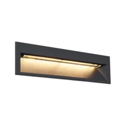 Moderne LED-Wandeinbauleuchte Schwarz 28cm inkl. LED IP65 - Mert