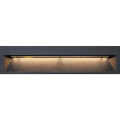 Moderne LED-Wandeinbauleuchte Schwarz 28cm inkl. LED IP65 - Mert
