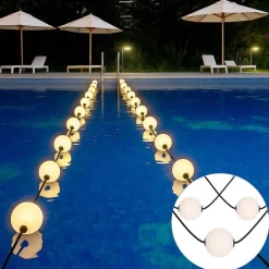 Moderne Lichterkette für den Außenbereich 16 m inkl. LED 28 Lichter - Malai