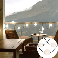 Moderne Outdoor-Lichterkette 8M inkl. LED 14-Lichter - Malai