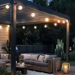 Moderne Outdoor-Lichterkette 8M inkl. LED 14-Lichter - Malai