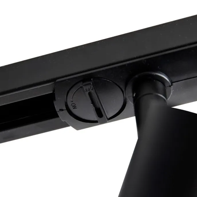 Moderne 1-phasige Schienenstrahler Schwarz GU10 111mm - Iconic Jeany