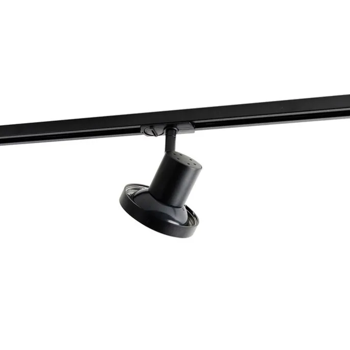 Moderne 1-phasige Schienenstrahler Schwarz GU10 111mm - Iconic Jeany