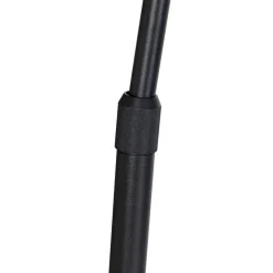 Moderne schwarze Bogenlampe mit weißem, verstellbarem Gestell ohne Schirm - XXL