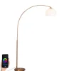 Moderne Smart Arc Lampe Kupfer inkl. A60 Wifi - Arc Basic