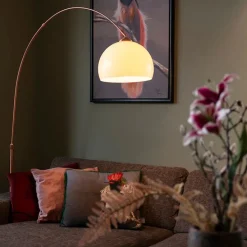 Moderne Smart Arc Lampe Kupfer inkl. A60 Wifi - Arc Basic