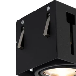 Moderne Smart Einbau Spot schwarz trimmlos inkl. 3 GU10 Wifi - Oneon 3