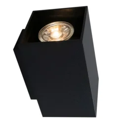 Moderne Smart Wandleuchte schwarz inkl. 2 WiFi GU10 - Sandy