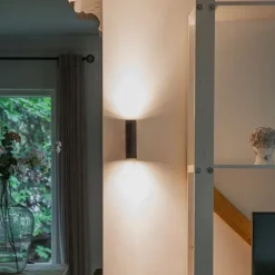 Moderne smarte Wandleuchte schwarz inkl. 2 WiFi GU10 - Jeana