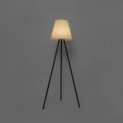 Moderne Stehleuchte schwarz IP44 inkl. LED auf Solar - Virginia