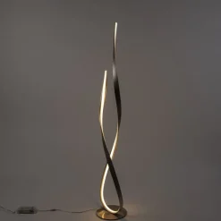 Moderne Stehleuchte Stahl inkl. LED und Dimmer - Belinda