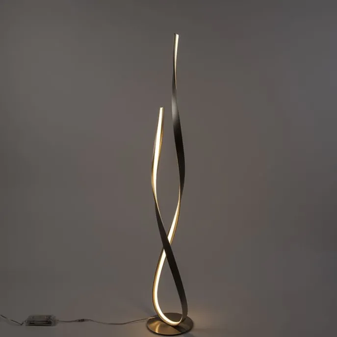 Moderne Stehleuchte Stahl inkl. LED und Dimmer - Belinda