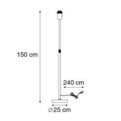 Moderne Stehleuchte Stahl Verstellbar - Parte