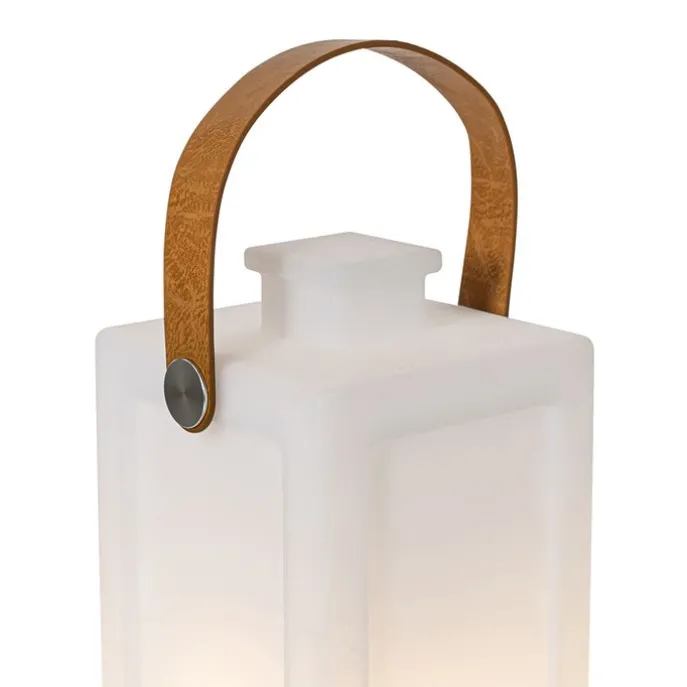 Moderne Tischlampe mit weißem Flammeneffekt, wiederaufladbar, IP44 – Stard