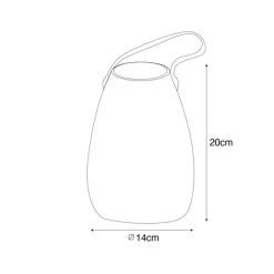 Moderne Tischleuchte RGBW Wiederaufladbar IP54 - Pion