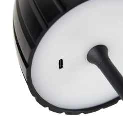 Moderne Tischleuchte schwarz 3-stufig dimmbar wiederaufladbar - Dolce