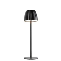 Moderne Tischleuchte schwarz 3-stufig dimmbar wiederaufladbar - Dolce