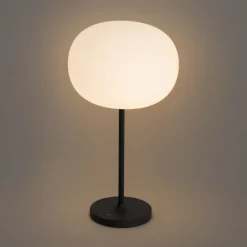 Moderne Tischleuchte weiß wiederaufladbar - Maloi